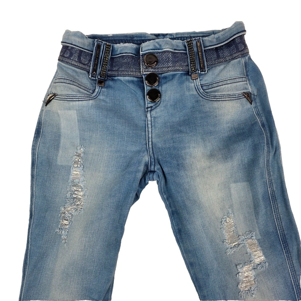 Pit Bull Jeans‎ Size 2 Vintage 1998 Distressed Stretch Skinny